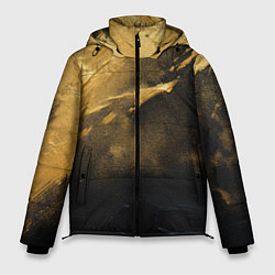 Мужская зимняя куртка Золотое напыление на черном