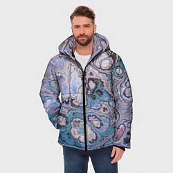 Куртка зимняя мужская Абстрактный узор, цвет: 3D-светло-серый — фото 2