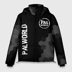Куртка зимняя мужская Palworld glitch на темном фоне вертикально, цвет: 3D-черный