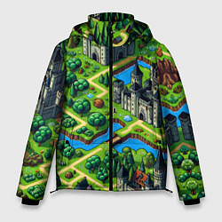 Мужская зимняя куртка Heroes of Might and Magic - pixel map