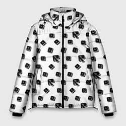 Куртка зимняя мужская Roblox pattern, цвет: 3D-светло-серый