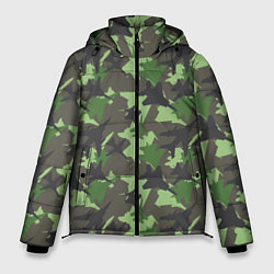 Куртка зимняя мужская Самолёты - камуфляж, цвет: 3D-светло-серый
