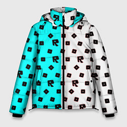 Куртка зимняя мужская Roblox pattern logo mobile, цвет: 3D-красный
