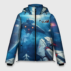 Мужская зимняя куртка Mass Effect - space neon