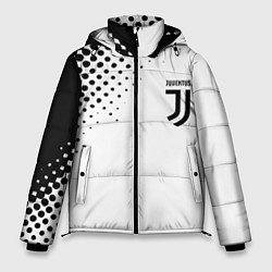Куртка зимняя мужская Juventus sport black geometry, цвет: 3D-светло-серый
