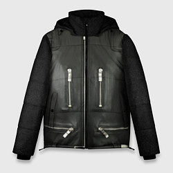 Куртка зимняя мужская Terminator first - leather jacket, цвет: 3D-черный