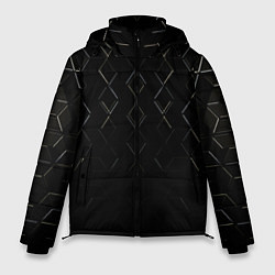 Мужская зимняя куртка Чёрные текстуры броня