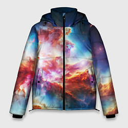 Куртка зимняя мужская The cosmic nebula, цвет: 3D-черный