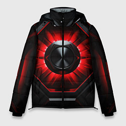 Мужская зимняя куртка Металлическая космическая конструкция с красным св