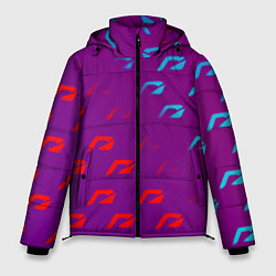Мужская зимняя куртка НФС лого градиент текстура