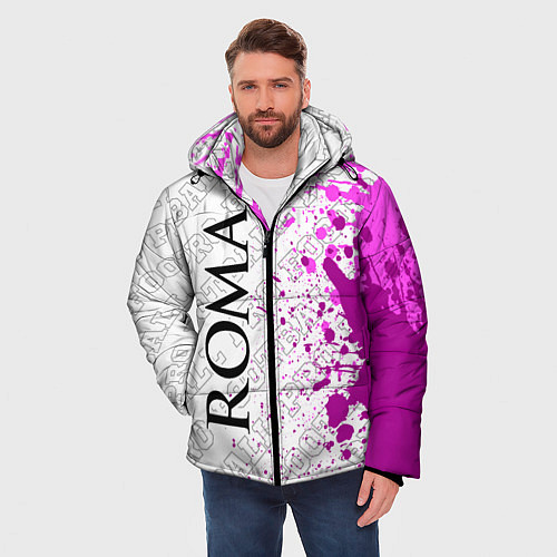 Мужская зимняя куртка Roma pro football по-вертикали / 3D-Черный – фото 3