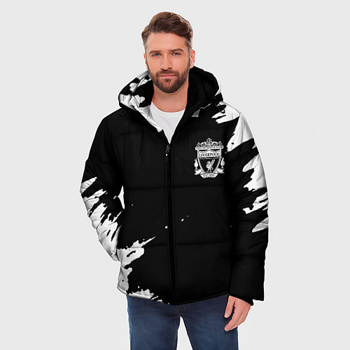 Мужская зимняя куртка Ливерпуль краски / 3D-Черный – фото 3