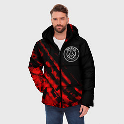 Куртка зимняя мужская PSG sport grunge, цвет: 3D-красный — фото 2