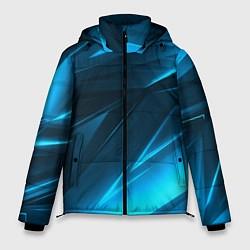 Мужская зимняя куртка Geometry stripes neon color