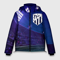 Куртка зимняя мужская Atletico Madrid ночное поле, цвет: 3D-черный