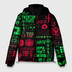 Мужская зимняя куртка Twenty one pilots pattern rock steel