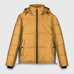 Мужская зимняя куртка Текстура однотонная тёмно-жёлтый золотой