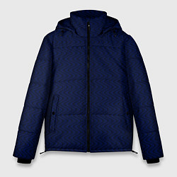 Мужская зимняя куртка Тёмно-синий волнистые линии