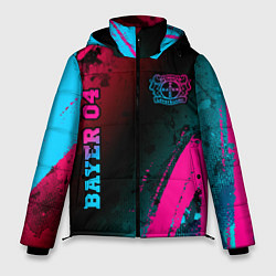 Куртка зимняя мужская Bayer 04 - neon gradient вертикально, цвет: 3D-черный