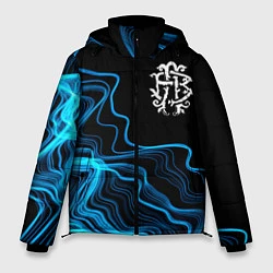 Куртка зимняя мужская Nickelback sound wave, цвет: 3D-черный
