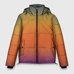 Куртка зимняя мужская Градиент цвета заката, цвет: 3D-черный