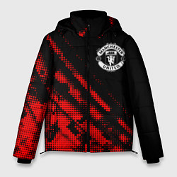 Куртка зимняя мужская Manchester United sport grunge, цвет: 3D-красный