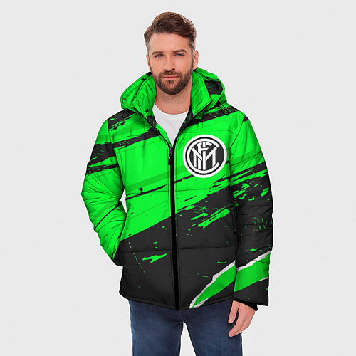 Мужская зимняя куртка Inter sport green / 3D-Черный – фото 3