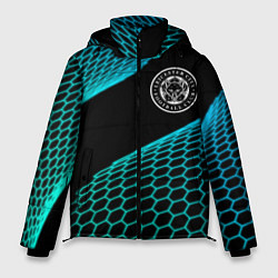 Куртка зимняя мужская Leicester City football net, цвет: 3D-черный