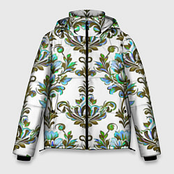 Мужская зимняя куртка Цветочный винтажный узор