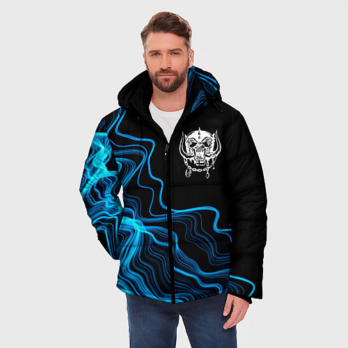 Мужская зимняя куртка Motorhead sound wave / 3D-Черный – фото 3