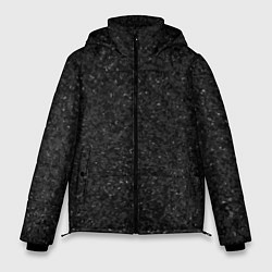 Мужская зимняя куртка Текстура мокрый асфальт тёмный серый