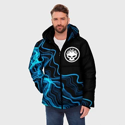 Куртка зимняя мужская The Offspring sound wave, цвет: 3D-черный — фото 2