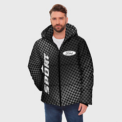 Куртка зимняя мужская Ford sport carbon, цвет: 3D-черный — фото 2
