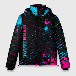 Куртка зимняя мужская Tottenham - neon gradient вертикально, цвет: 3D-черный