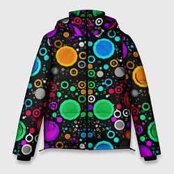 Мужская зимняя куртка Разноцветные круги
