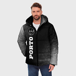 Куртка зимняя мужская Porto sport на темном фоне по-вертикали, цвет: 3D-черный — фото 2
