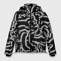 Мужская зимняя куртка Абстрактные объемные рельефы