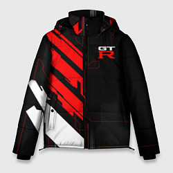 Куртка зимняя мужская Nissan GTR - Cyber, цвет: 3D-красный