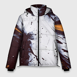 Мужская зимняя куртка Брызги и мазки красками