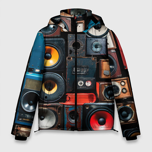 Мужская зимняя куртка Audio speaker / 3D-Красный – фото 1