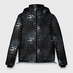 Мужская зимняя куртка Блестящая металлическая броня