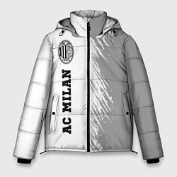 Куртка зимняя мужская AC Milan sport на светлом фоне по-вертикали, цвет: 3D-черный