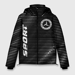 Куртка зимняя мужская Mercedes sport metal, цвет: 3D-черный