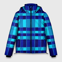 Куртка зимняя мужская Полосный паттерн, цвет: 3D-светло-серый