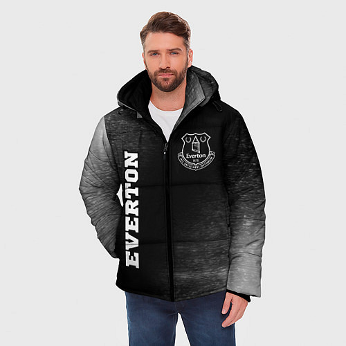 Мужская зимняя куртка Everton sport на темном фоне вертикально / 3D-Черный – фото 3