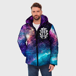 Куртка зимняя мужская Nickelback space rock, цвет: 3D-черный — фото 2