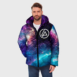Куртка зимняя мужская Linkin Park space rock, цвет: 3D-черный — фото 2