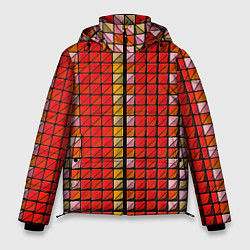Мужская зимняя куртка Красные плитки