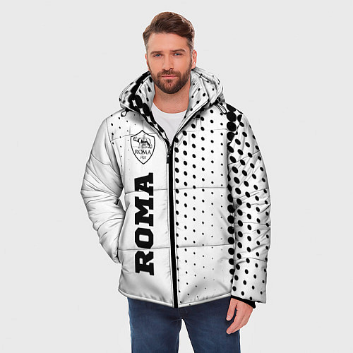 Мужская зимняя куртка Roma sport на светлом фоне по-вертикали / 3D-Черный – фото 3