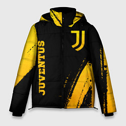 Куртка зимняя мужская Juventus - gold gradient вертикально, цвет: 3D-черный